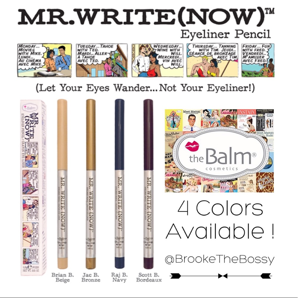 💕✏️The Balm Mr Write (NOW) Retractable 👁 pencils